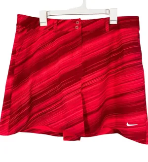 Nike Golf Tour Performance Dri-fit Red Lined Skirt Size 14 Womens thumbnail 1