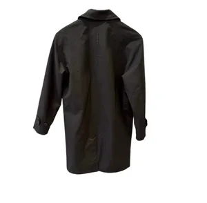 Lucky Brand Vintage Inspired Black Trench Coat Lined Single Breasted M thumbnail 5