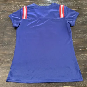 New York Giants Women’s Medium NFL Team Apparel Rhinestone Logo Shirt Tee Blue thumbnail 3