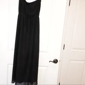 FOREVER 21 Small strapless black prom dress thumbnail 6