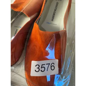 Johnston Murphy Slip On Shoes Womens 7.5 Orange Suede Travel‎ Comfort Minimalist thumbnail 9