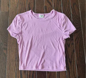 Aritzia Sunday Best Purple Baby Tee thumbnail 1