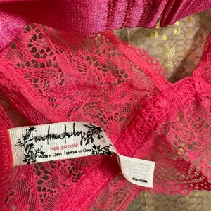 Free People Bright Eyes Hot Pink Romantic Coquette Sheer‎ Lace Bralette S NWOT thumbnail 4