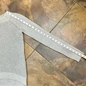 Aeropostale Gray Knit Long Sleeve Sweater XS thumbnail 6