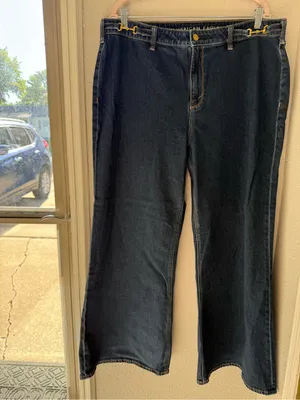 American Eagle High-Rise Flare Dark Blue Women’s Jeans thumbnail 5