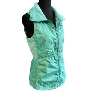 Columbia Mix It Around Vest Womens XS Teal Mint Green Quilted Fleece Omni-Shield thumbnail 4