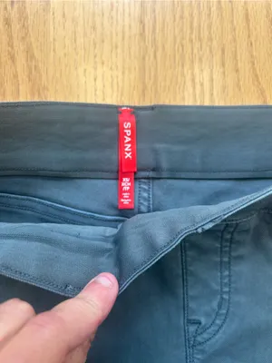 NWT SPANX Women's Stretch Twill Cargo Shorts Size XS Hazy Grey Pull-On 20318R 5” thumbnail 5