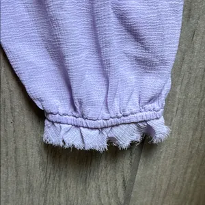 Free People Purple Crop Tie Front Blouse thumbnail 5