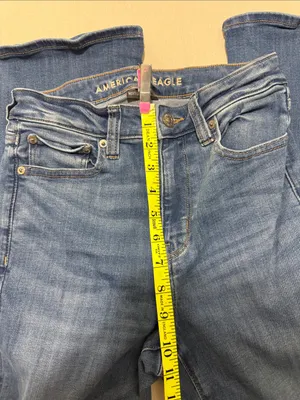 American Eagle Outfitters Flared Wide Leg Jeans - Blue thumbnail 4