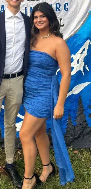 Lulus Blue Mini Dress thumbnail 2