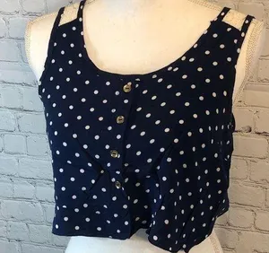 Crop Top Polka Dot & Lace thumbnail 1