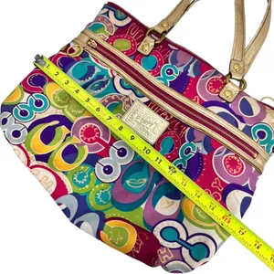 Coach Poppy Limited Edition Pop C Glam Tote Shoulder Bag thumbnail 13