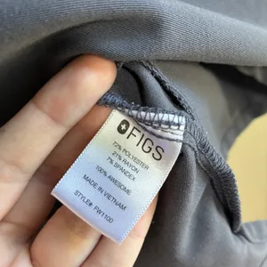 Figs casma gray scrubs top pockets women's size medium casual shirt nurse thumbnail 4