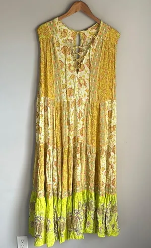 FREE PEOPLE Hanalei Bay Dress in Yellow Combo Small thumbnail 2