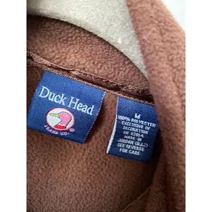 Duck Head Full Zip Vest Fleece Brown Outdoor Heritage M Academia Hiking Rugged thumbnail 7