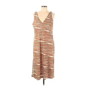 ✨A New Day Women's Slip Sz Small Dress Brown Zebra Striped✨ thumbnail 6