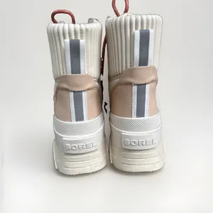 Sorel Brex Cozy Boot Lace Chalk Pink Quartz Leather Shearling Platform Boots thumbnail 6