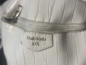 Do & Thinks DX White Croc Embossed Fanny Pack Belt Bag thumbnail 4