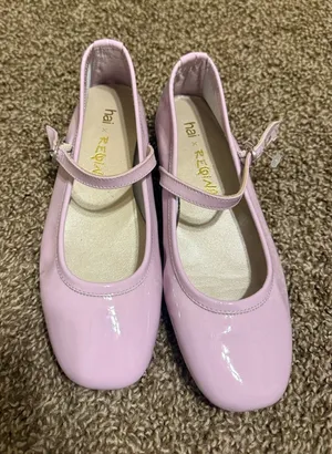 HAI X REQINS HONOREE MARY JANES - LILAC PATENT Womens 36 USA 5.5 thumbnail 1