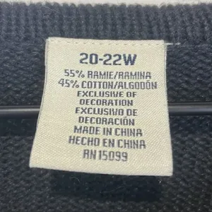 Classic Elements Woman Holiday Sweater Black Cardigan size 20-22W Vintage thumbnail 6