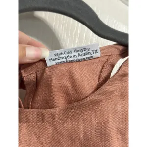 Handmade Linen Blend Trapeze Mini Dress Lagenlook Minimalist Primitive‎ Capsule thumbnail 6
