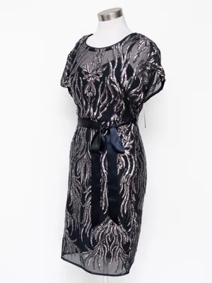 R&M Richards - Two-Tone‎ Sequin Sheath Cocktail Dress thumbnail 13