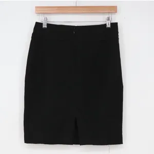 Express Skirt Womens 6 Pencil Black High Waist Pleated Stretch Excellent thumbnail 4