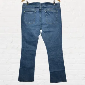 Old Navy Denim Stretch Ultra Low Waist bootcut Jeans Size 14 long thumbnail 2