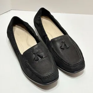 SAS Hope Loafers Flats Shoes Women's Size 10W Black Leather Slip On Career thumbnail 1