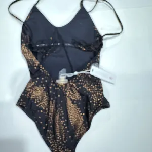 PilyQ Gold Star Metallic Farrah Swimsuit - Size‎ S - New With Tags. thumbnail 9