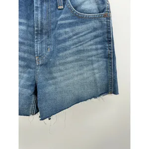 Madewell The Perfect Jean Short Blue 100% Cotton Raw Hem Womens Size 24 HighRise thumbnail 5