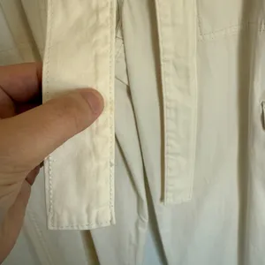 NWT Madewell Sz 23 Griff Superwide-Leg‎ Cargo Utility Pants Ivory Cream NO076 thumbnail 6
