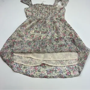 Altar’d State Ivory Multi Floral‎ Dress Women XS Fit & Flare Sheer Coquette NEW thumbnail 11