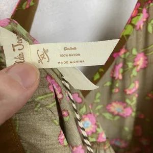 Matilda Jane Brown&Pink Floral On A Whim Ruffle Hem Tank Top Sz.XL NWT thumbnail 13