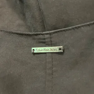 Calvin Klein Jeans Size XL Black Blazer Bolero Jacket Short Pockets Open Front thumbnail 7