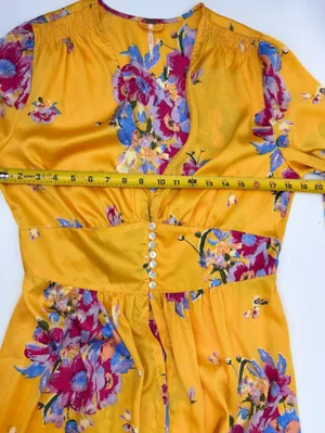 Free People Yellow Floral Maxi Duster thumbnail 8