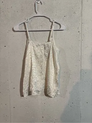 NWT Nasty Gal Baby Get Shaky Tie Jacquard Cami Top | Size: 6 thumbnail 2