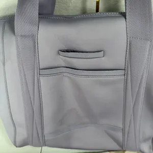 Dagne Dover Lg Landon Carryall Lavender Neoprene Travel Tote Gym Weekender Bag thumbnail 11