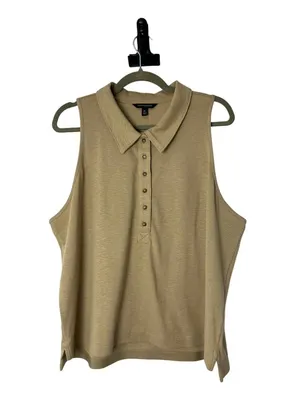 Banana Republic Women’s XL Cotton Stretch Sleeveless Polo Boxy Top Used thumbnail 13