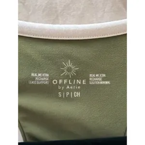 OFFLINE Real Me XTRA Longline Track Sports Bra Contrast Piping V-Neck Small thumbnail 7
