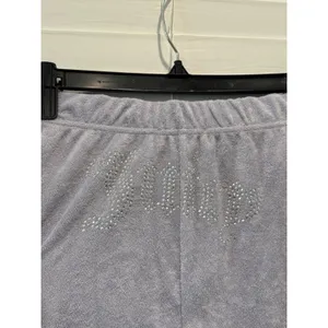 NWOT Juicy Couture Joggers Women L Lavender Terry Rhinestone Logo Y2K Loungewear thumbnail 3