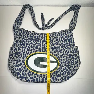 NFL Green Bay Packers Tailgate Canvas‎ Tote Bag Purse Football Beach Gym Leopard thumbnail 2