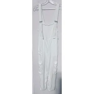 BDG Urban Outfitters Cargo Overalls Mint Green Utility Jumpsuit XS soft girl thumbnail 2