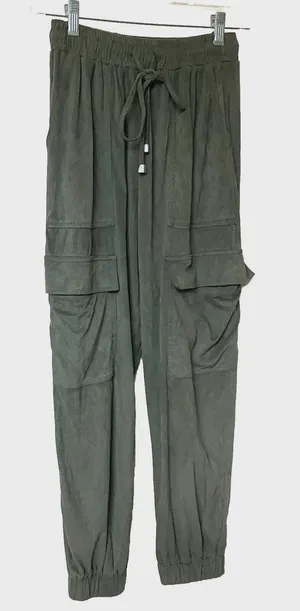 Hyfve Pants Women’s Med High Rise Baggy Pull On Joggers Fairy Grunge Cargo thumbnail 1
