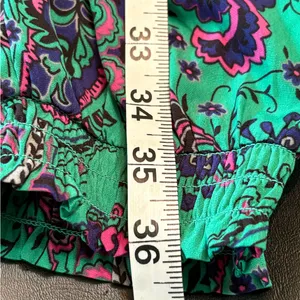 Aerie Paisley Jogger style Pants in Green and Pink size M thumbnail 16