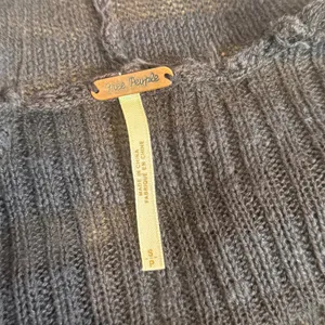 Free People Distressed Long Cardigan Womens S Black Striped Duster Open Front thumbnail 10