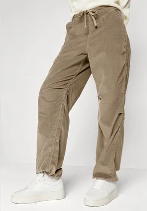 Hollister Adjustable Rise Parachute Baggy Corduroy Pants thumbnail 1