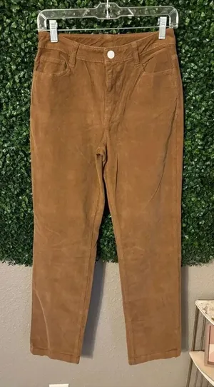 NEW Faherty Womens Corduroy Pants Size 27 Brown Stretch Cord Julianne Pant thumbnail 1