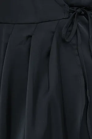 NWT Abercrombie & Fitch Long Sleeve Satin Drapey Dress thumbnail 8
