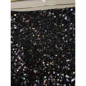 Lulus Skirt Womens Medium Black Sequin Mini Lined Stretch Party Cocktail Sparkle thumbnail 2